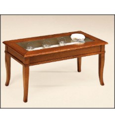 Tavolino rettangolare piano vetro W145NSV